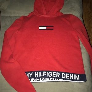Knitted tommy hoodie